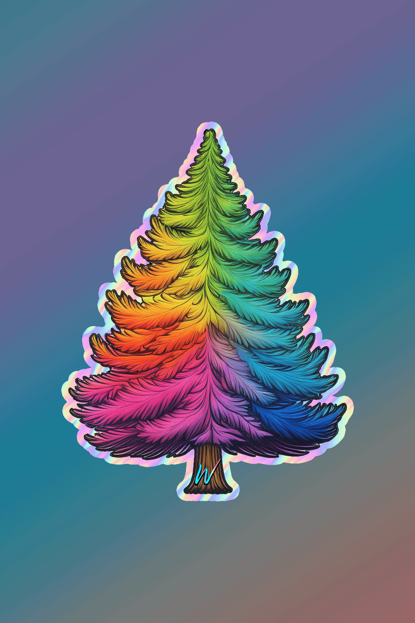 Rainbow Tree Sticker