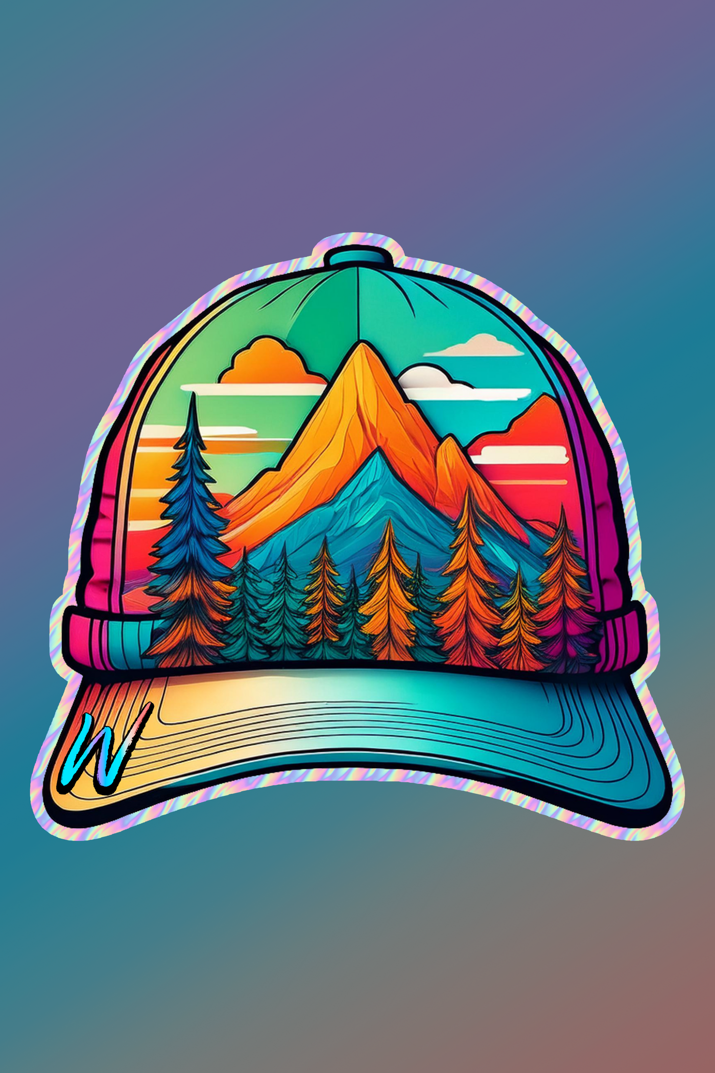 Travel Hat Sticker