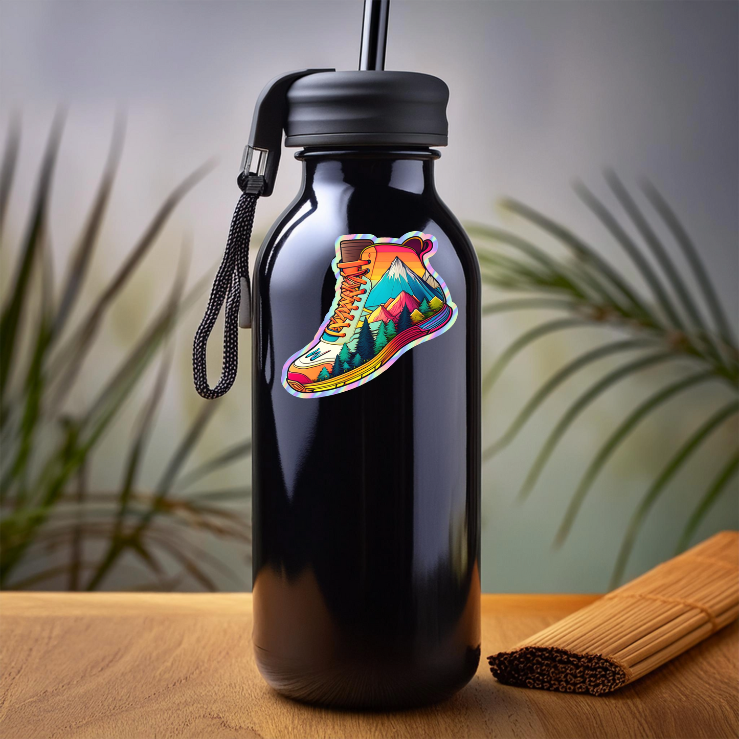 Hiking Boot Holo Sticker