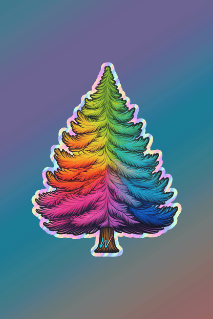 Rainbow Tree Sticker