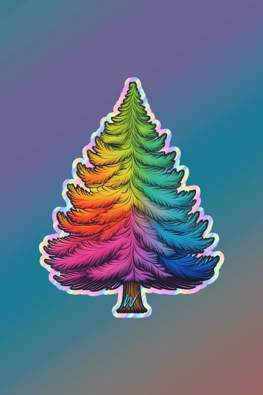 Rainbow Tree Sticker