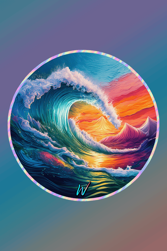 Color Wave Sticker